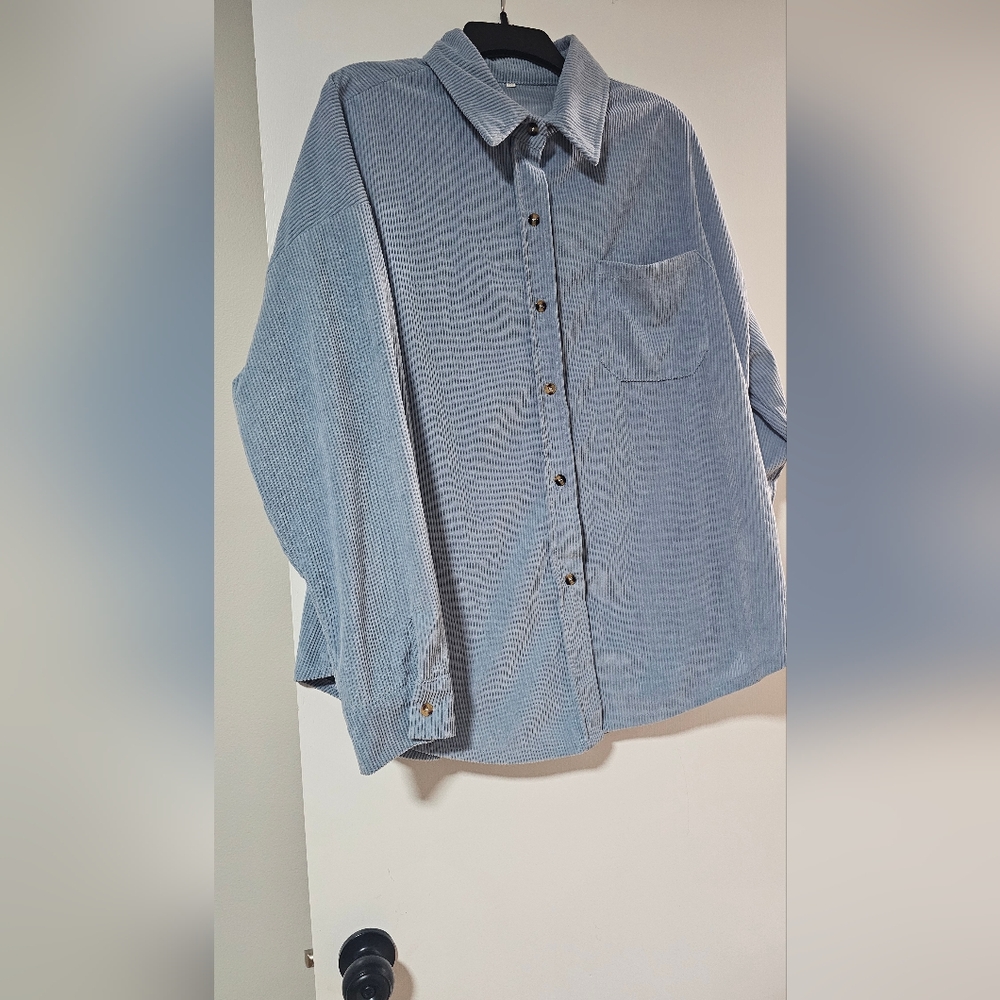 Source Unknown Blue Button Down Shirt